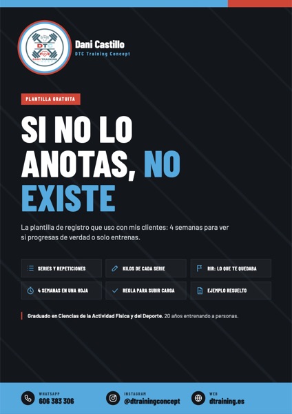 Portada de «Plantilla de registro»